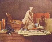 Jean Simeon Chardin Die Attribute der Kunste und die Belohnungen, die ihnen gewahrt werden Germany oil painting artist